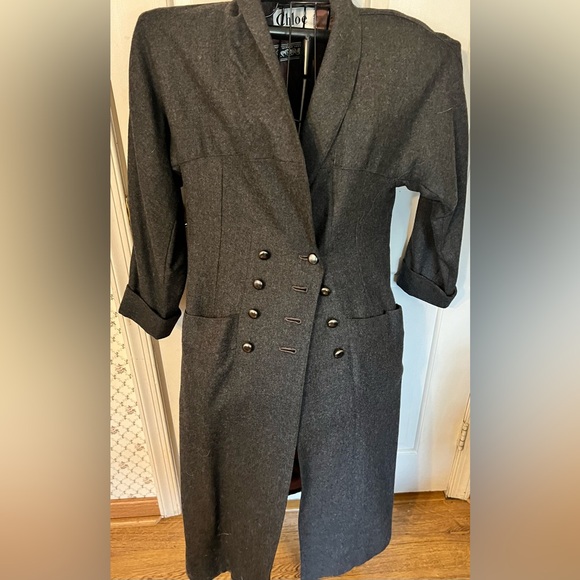 Chloé Wool Military Coat Jacket Oversized Parisian Chic luxury - Picture 3 of 16